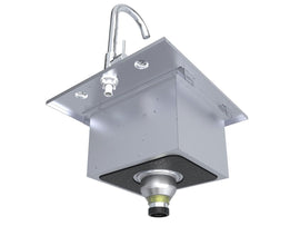 Sunstone Texan 15-Inch Outdoor Bar Sink with Faucet