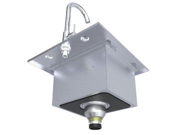 Sunstone Texan 15-Inch Outdoor Bar Sink with Faucet