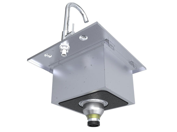 Sunstone Texan 15-Inch Outdoor Bar Sink with Faucet