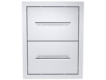 Sunstone Texan 16-Inch Double Drawers | Outdoor Kitchen Storage