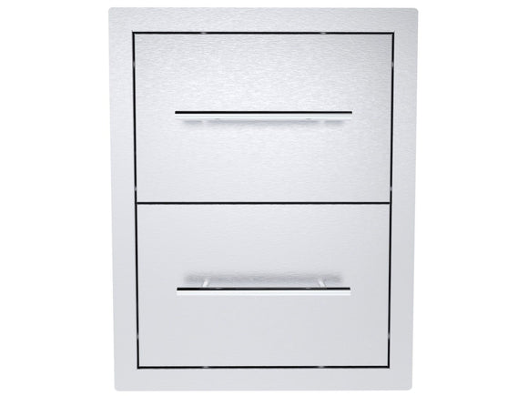 Sunstone Texan 16-Inch Double Drawers | Outdoor Kitchen Storage