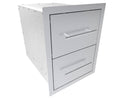 Sunstone Texan 16-Inch Double Drawers | Outdoor Kitchen Storage