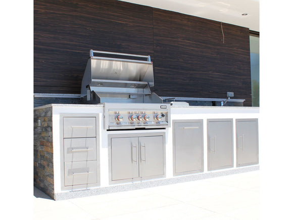 Sunstone Texan 16-Inch Double Drawers | Outdoor Kitchen Storage