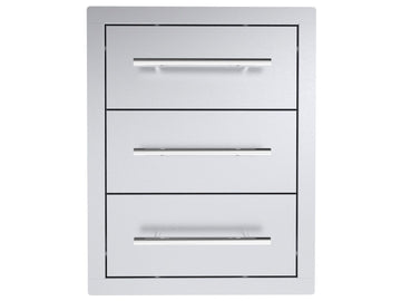 Sunstone Texan 16-Inch Triple Drawers | Outdoor Kitchen Storage