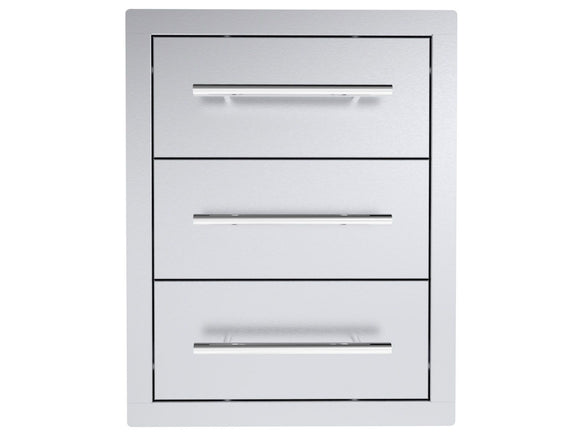 Sunstone Texan 16-Inch Triple Drawers | Outdoor Kitchen Storage