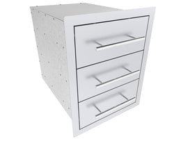 Sunstone Texan 16-Inch Triple Drawers | Outdoor Kitchen Storage