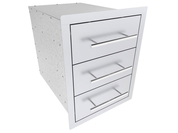 Sunstone Texan 16-Inch Triple Drawers | Outdoor Kitchen Storage