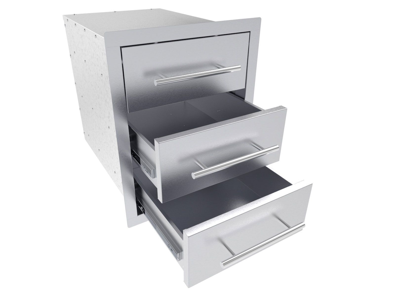 Sunstone Texan 16-Inch Triple Drawers | Outdoor Kitchen Storage
