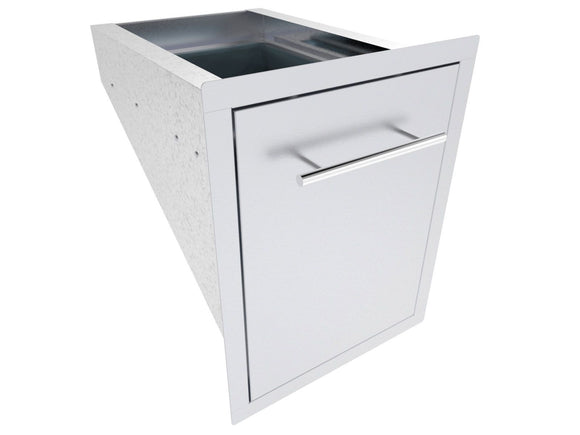 Sunstone Texan 16-Inch Trash Drawer w/ ABS Bin | Outdoor Kitchen