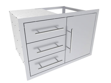 Sunstone Texan 30-Inch Triple Drawer & Door Combo