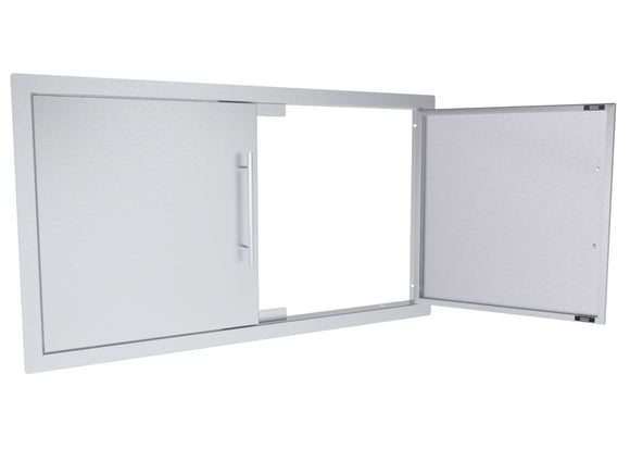 Sunstone Texan 36-Inch Double Access Doors – Stainless Steel