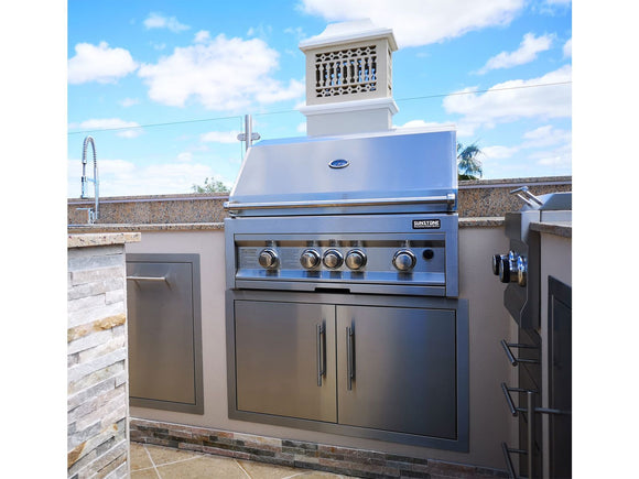 Sunstone Texan 36-Inch Double Access Doors – Stainless Steel