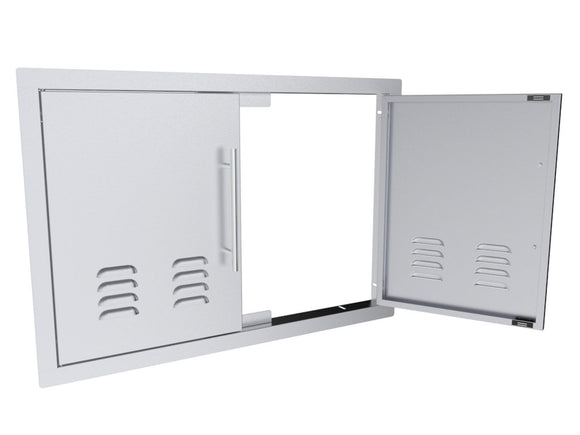 Sunstone Texan 30-Inch Vented Double Access Doors – Stainless Steel