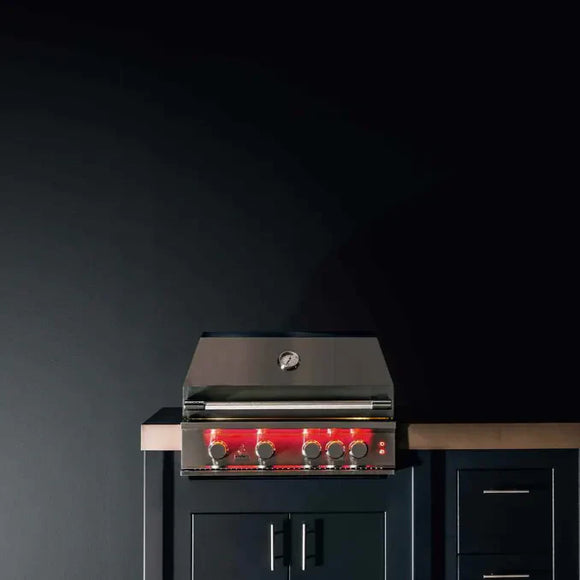 TrueFlame 32 Inch 4 Burner Gas Grill with Cart