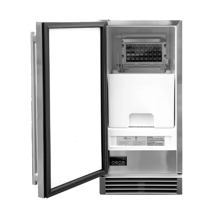 TrueFlame 15" UL Outdoor Rated Ice Maker w/Stainless Door