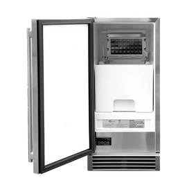 TrueFlame 15" UL Outdoor Rated Ice Maker w/Stainless Door
