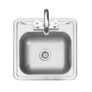 TrueFlame 15x15 Inch Drop-in Sink