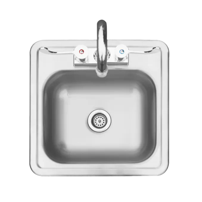 TrueFlame 15x15 Inch Drop-in Sink