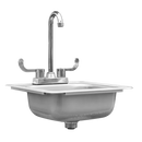 TrueFlame 15x15 Inch Drop-in Sink