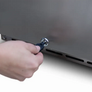 TrueFlame 15 Inch Outdoor Refrigerator with Solid Door and Lock-4