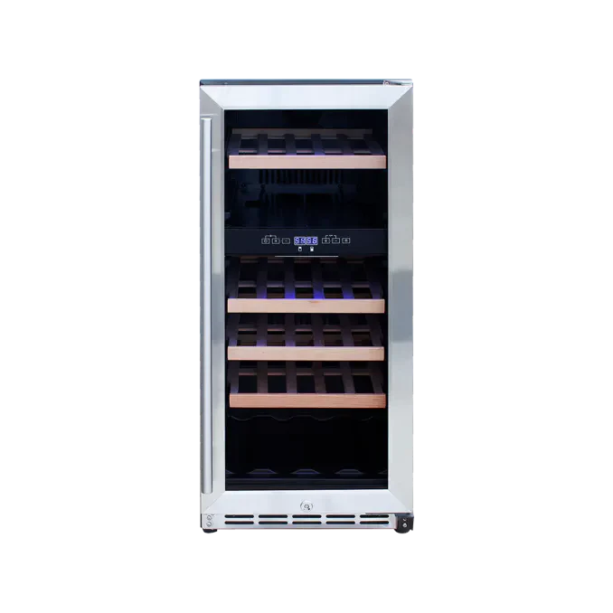 TrueFlame 15" Outdoor Rated Dual Zone Wine Cooler