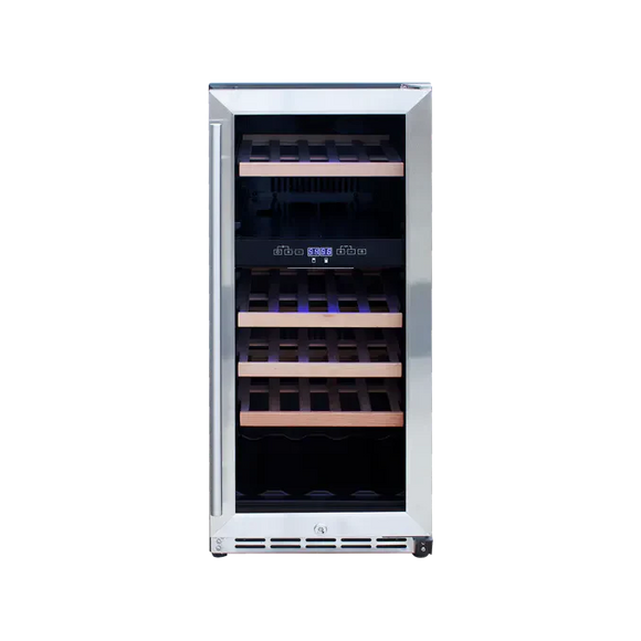 TrueFlame 15" Outdoor Rated Dual Zone Wine Cooler