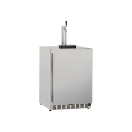 TrueFlame 24 Inch Outdoor Kegerator with Solid Door and Lock