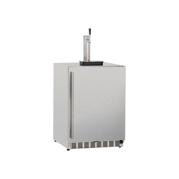 TrueFlame 24 Inch Outdoor Kegerator with Solid Door and Lock