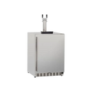 TrueFlame 24 Inch Outdoor Kegerator with Solid Door and Lock