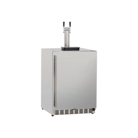 TrueFlame 24 Inch Outdoor Kegerator with Solid Door and Lock
