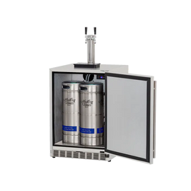 TrueFlame 24 Inch Outdoor Kegerator with Solid Door and Lock