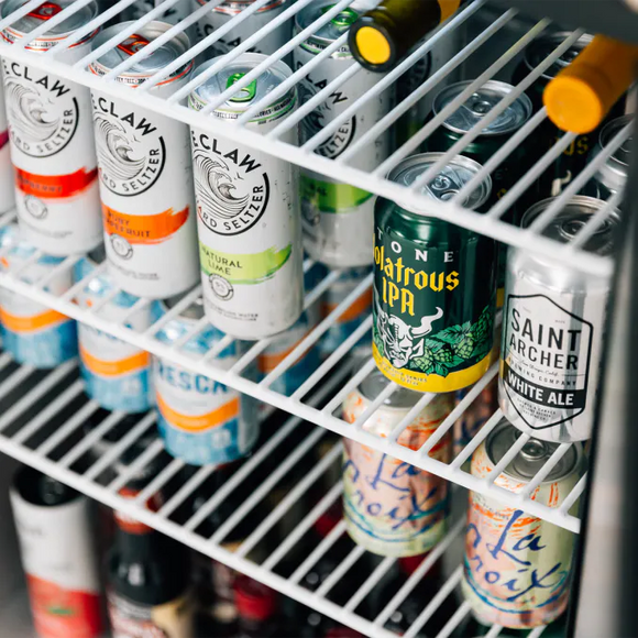 TrueFlame 15 Inch Outdoor Refrigerator with Solid Door and Lock