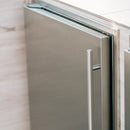 TrueFlame 15 Inch Outdoor Refrigerator with Solid Door and Lock-5