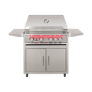 TrueFlame 32 Inch 4 Burner Gas Grill with Cart