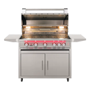 TrueFlame 40 Inch 5 Burner Gas Grill with Cart