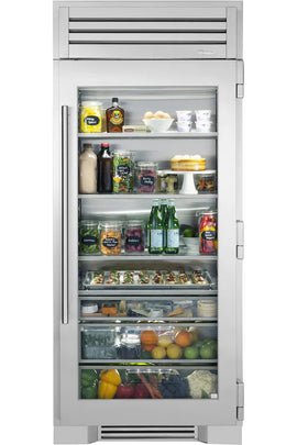 True 36 Inch Indoor Refrigerator with Glass Door