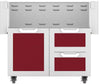 Hestan 36 Inch Double Drawer and Door Cart