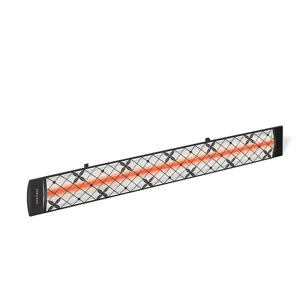 Infratech Traditional Motif Collection 39-Inch 4000W Dual Element Electric Infrated Patio Heater - 208V - Black