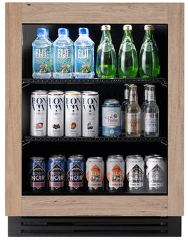 True Residential 24 Inch Outdoor Refrigerator with Panel Ready Glass Door