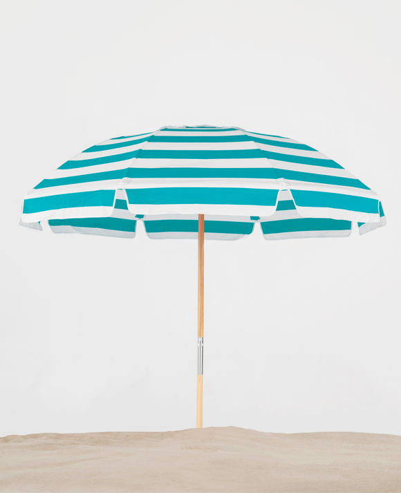 844FWB-02-Turquoise Stripe -Stock- Manual- Valance with Vent