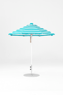 845FM-011 Turquoise Stripe-Alpine White