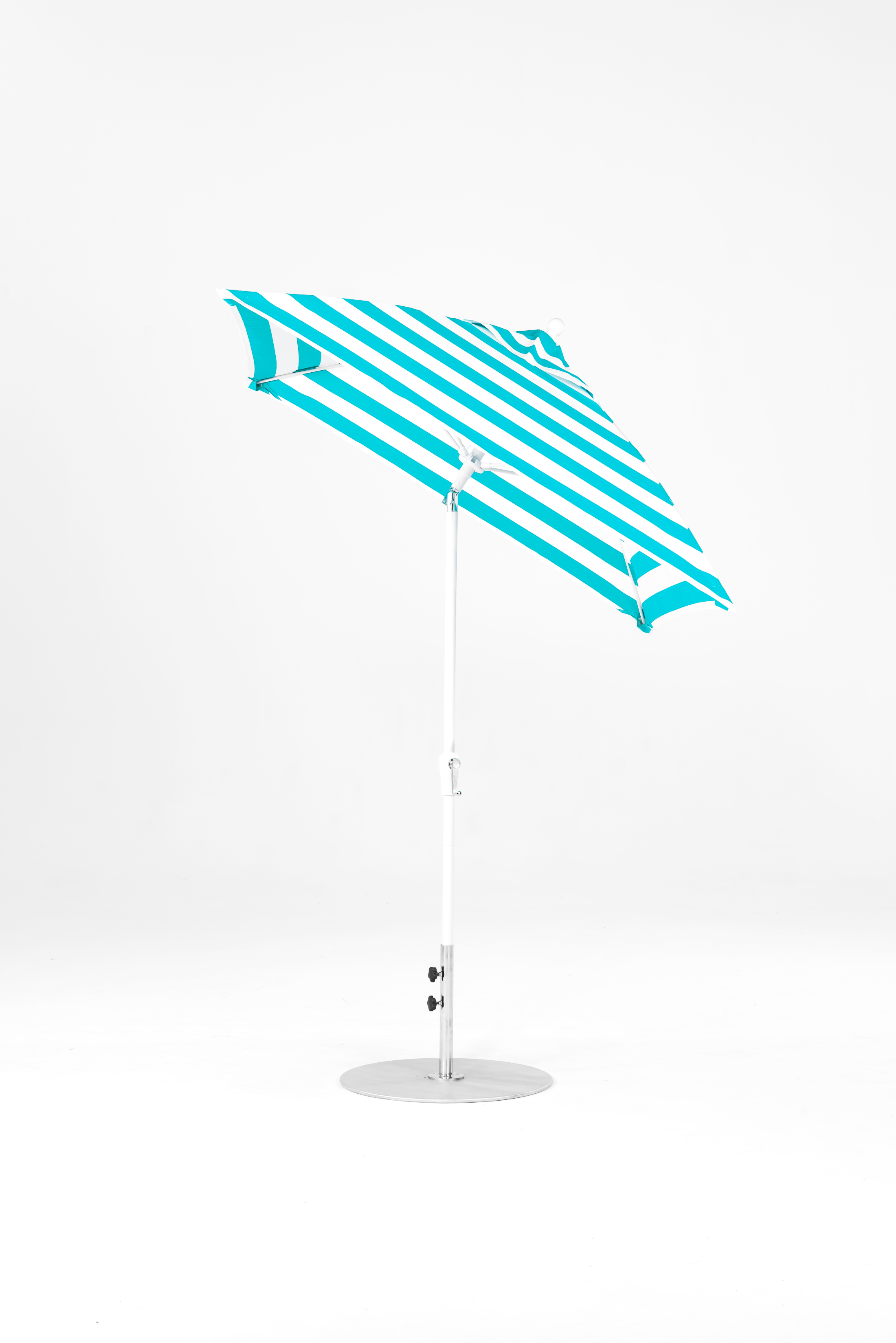 454FMA-SQ-011 Turquoise Stripe-Alpine White