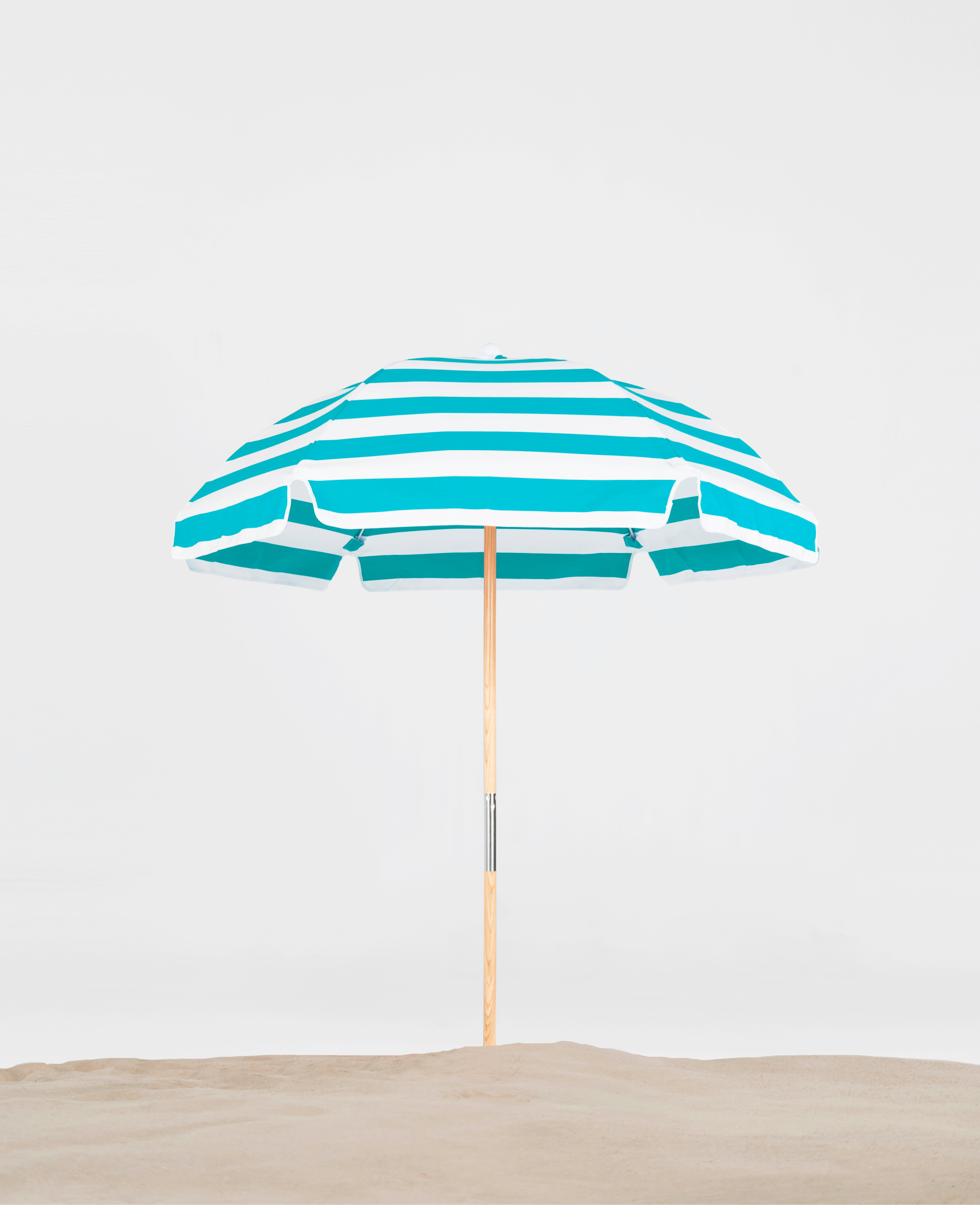  639FWB-01 Turquoise Stripe -Stock- Manual -Valance No Vent