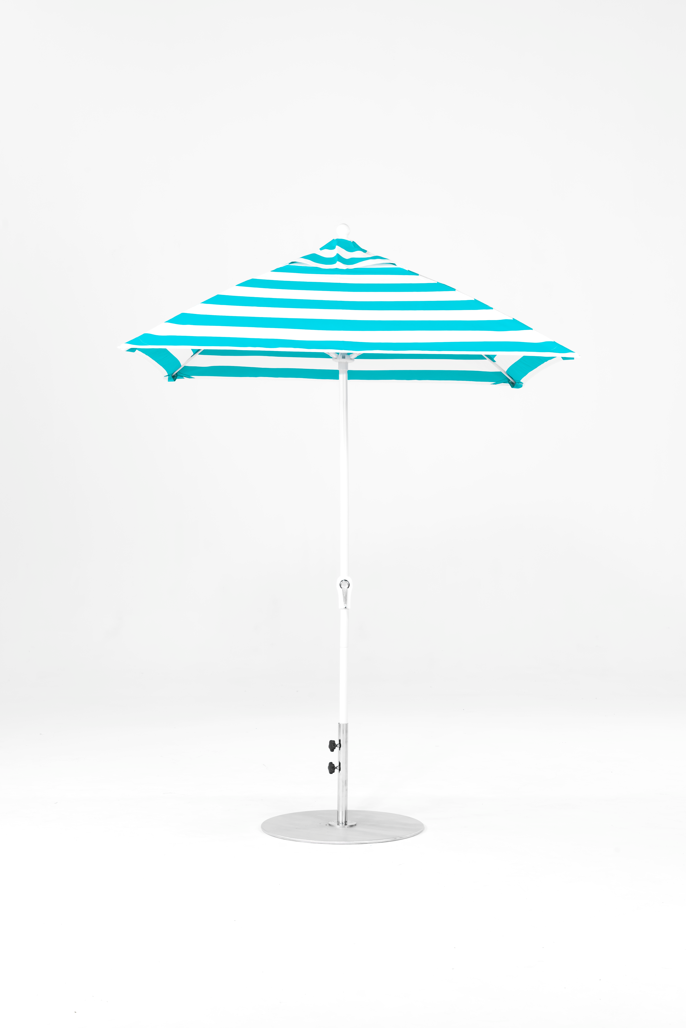 454FMC-SQ-011 Turquoise Stripe-Alpine White