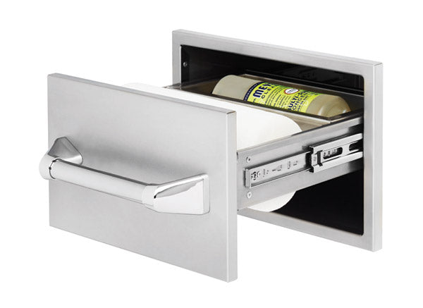 Twin Eagles 15 Inch Paper Towel Holder with Towel Bar and Compartment