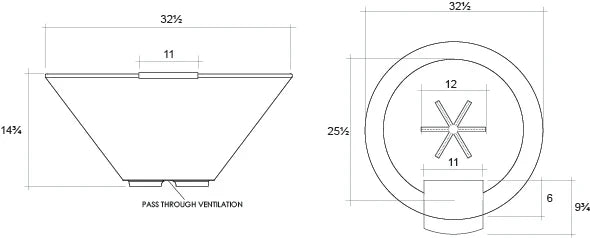Prism Hardscapes Verona Small Fire Bowl