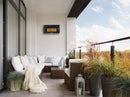 Heatstrip wall mounted natural gas heater for outdoor