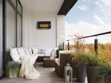 Heatstrip wall mounted natural gas heater for outdoor