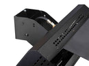 Heatstrip outdoor heater secured on a wall mount bracket