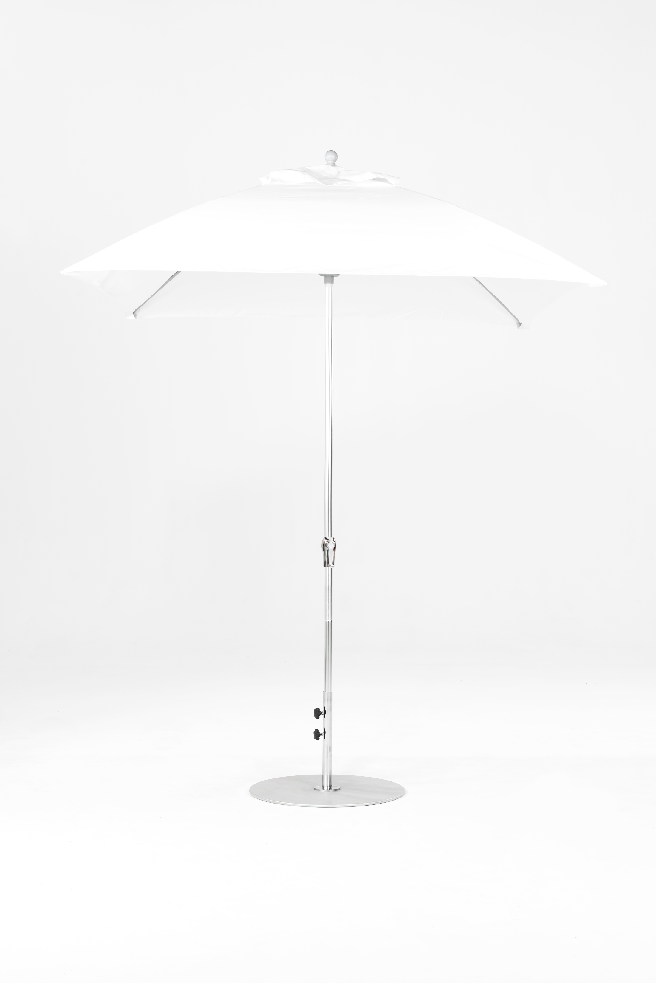 464FMC-SQR099 White-Brushed Silver